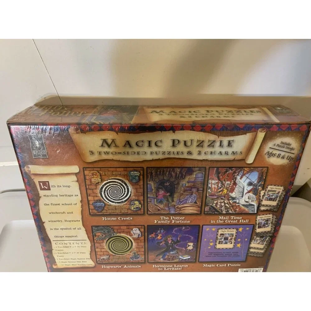 New Harry Potter Magic Puzzles 3 Two-Sided Puzzles‎ (2000, Bepuzzled) Sealed